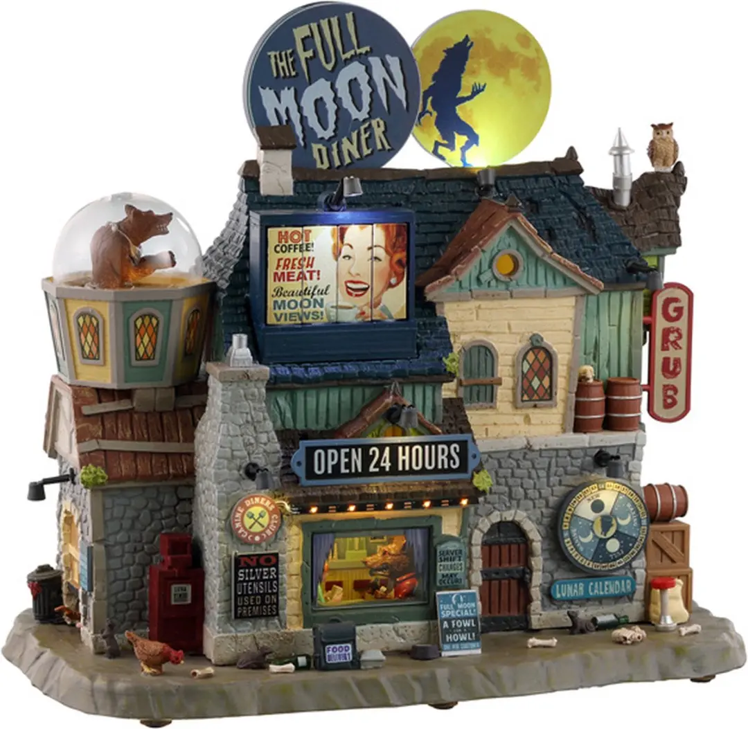 Lemax Spooky Town The Full Moon Diner - Mix