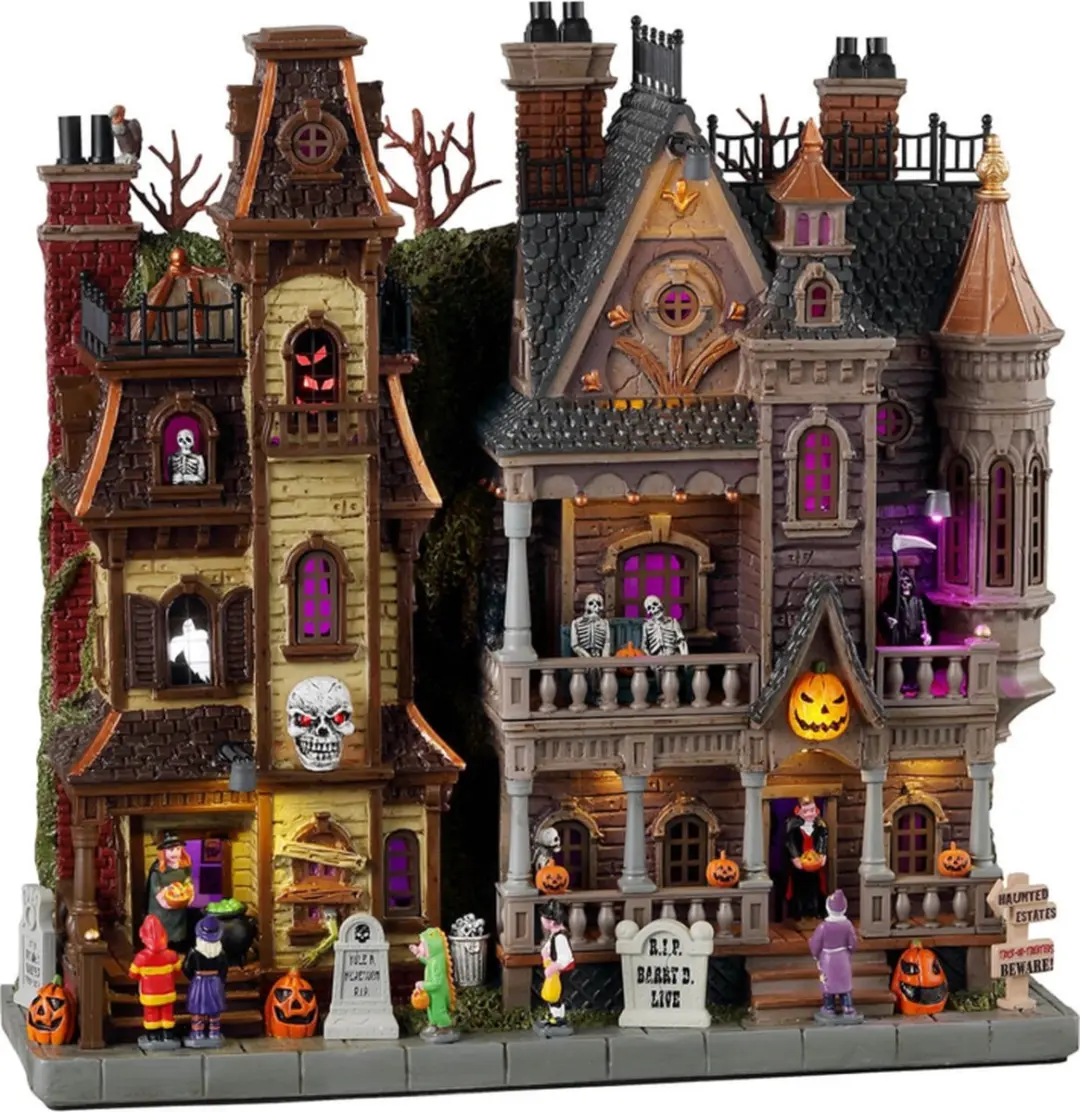 Lemax Spooky Town Haunted Estates Gevel