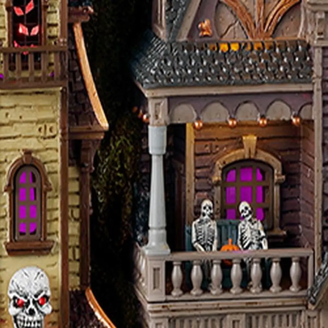 Lemax Spooky Town Haunted Estates Gevel