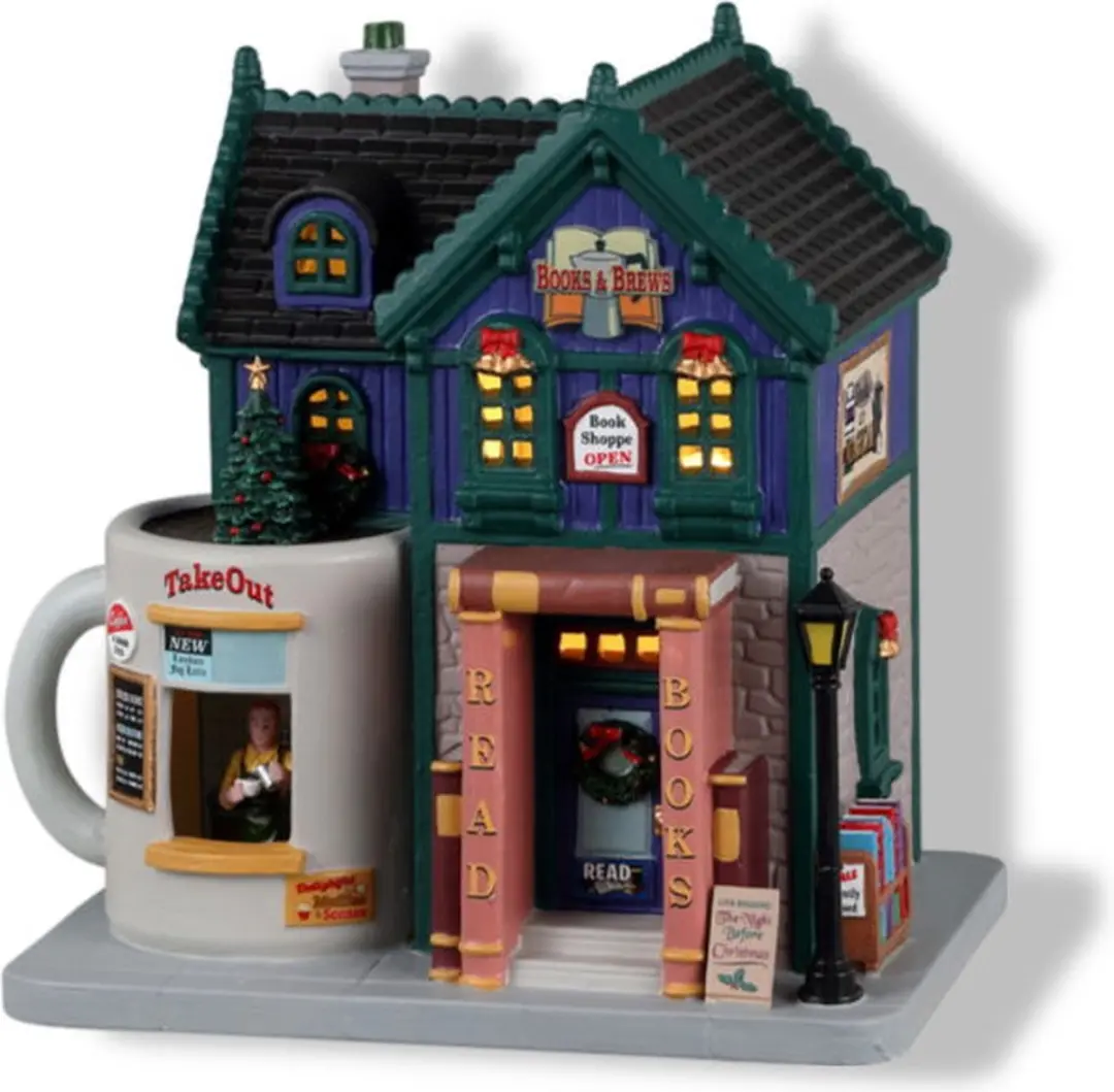 Lemax Books and Brews Café - 1 Stuks - Mix