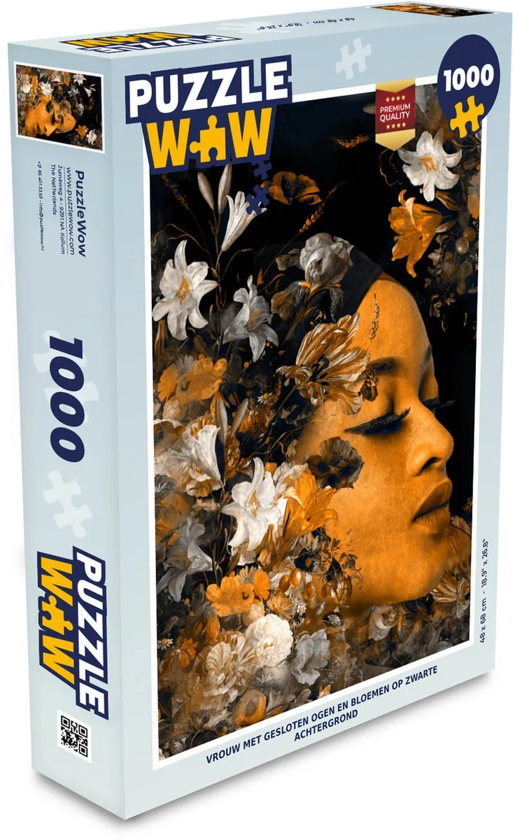 PuzzleWow Bloem Vrouwen Legpuzzel 1000 Stuks
