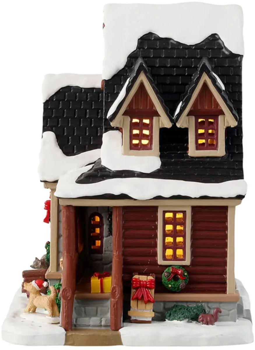 Lemax Christmas Cabin Verlicht Gebouw - Mix