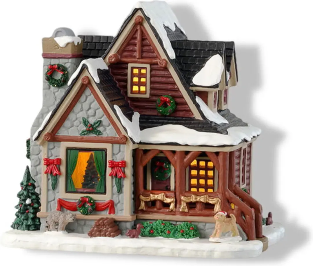 Lemax Christmas Cabin Verlicht Gebouw - Mix