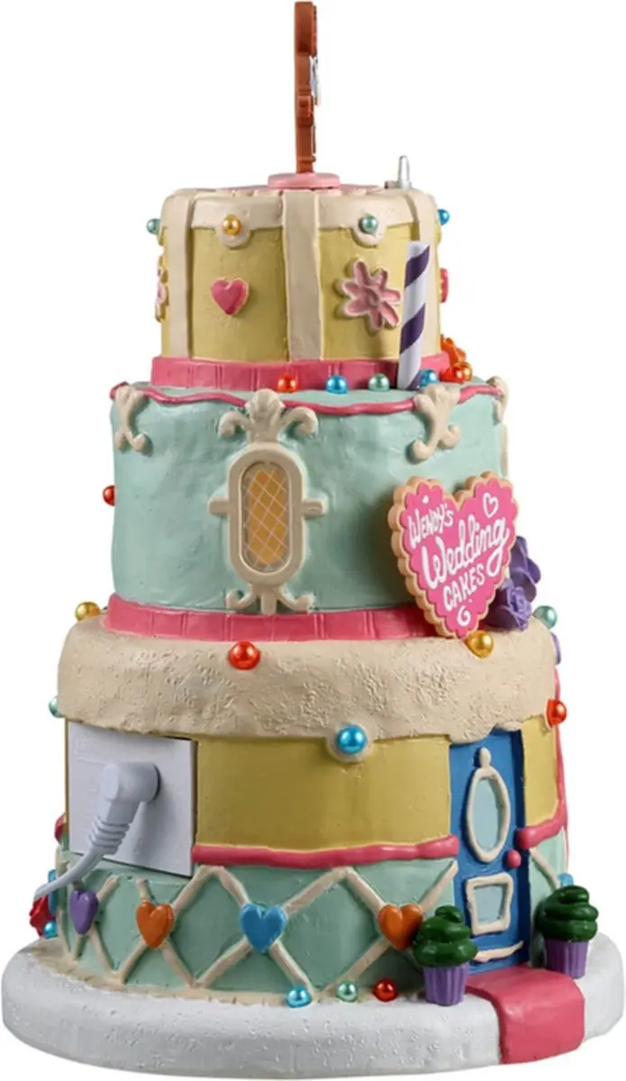 Lemax Wendy's Wedding Cakes Verlicht Gebouw - Exclusief Adapter - afbeelding 6 van 6