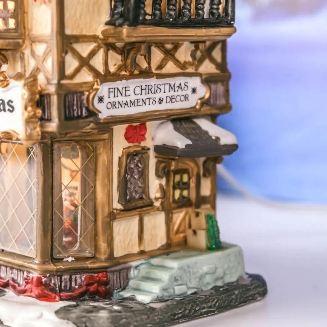 Lemax Tannenbaum Christmas Shoppe Kerstdorp - Met verlichting