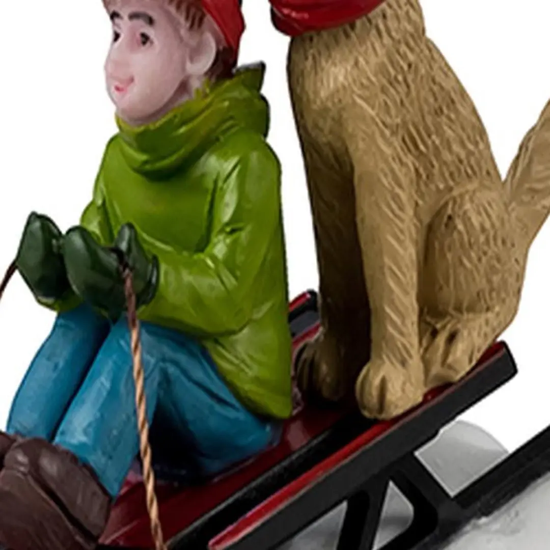 Lemax Doggone Downhill Sledding - 1 Stuks - Meerkleurig
