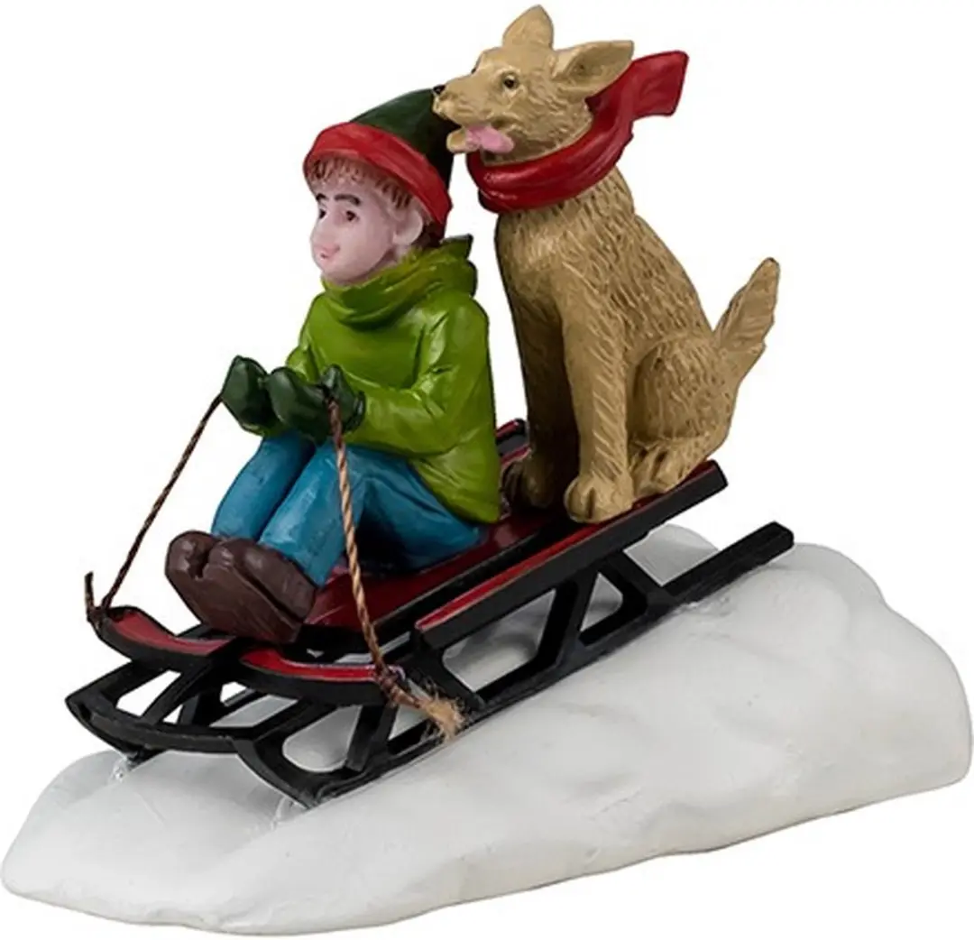 Lemax Doggone Downhill Sledding