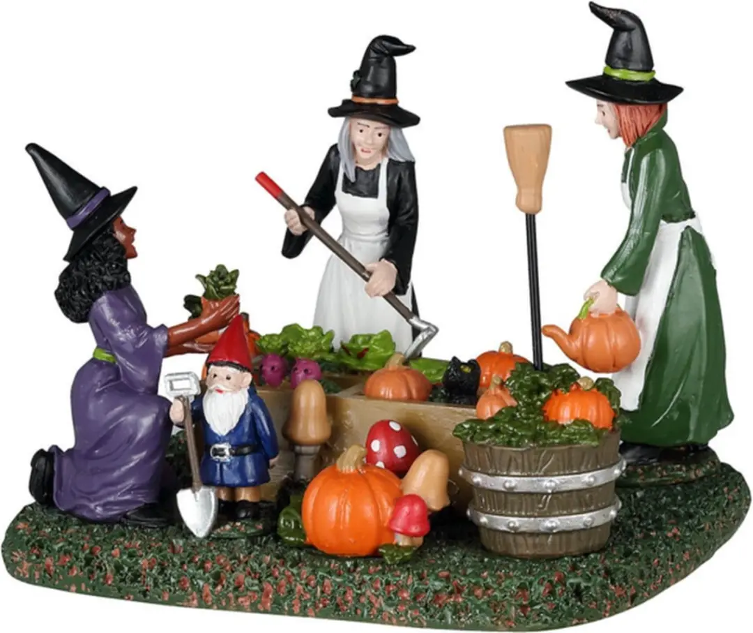 Lemax Spooky Town Witches' Community Garden