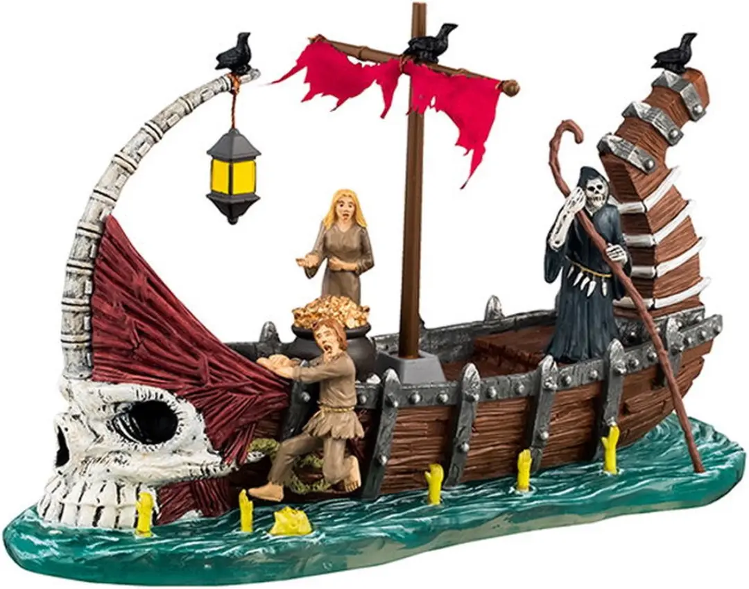Lemax Spooky Town Ferry On River Styx - afbeelding 6 van 6