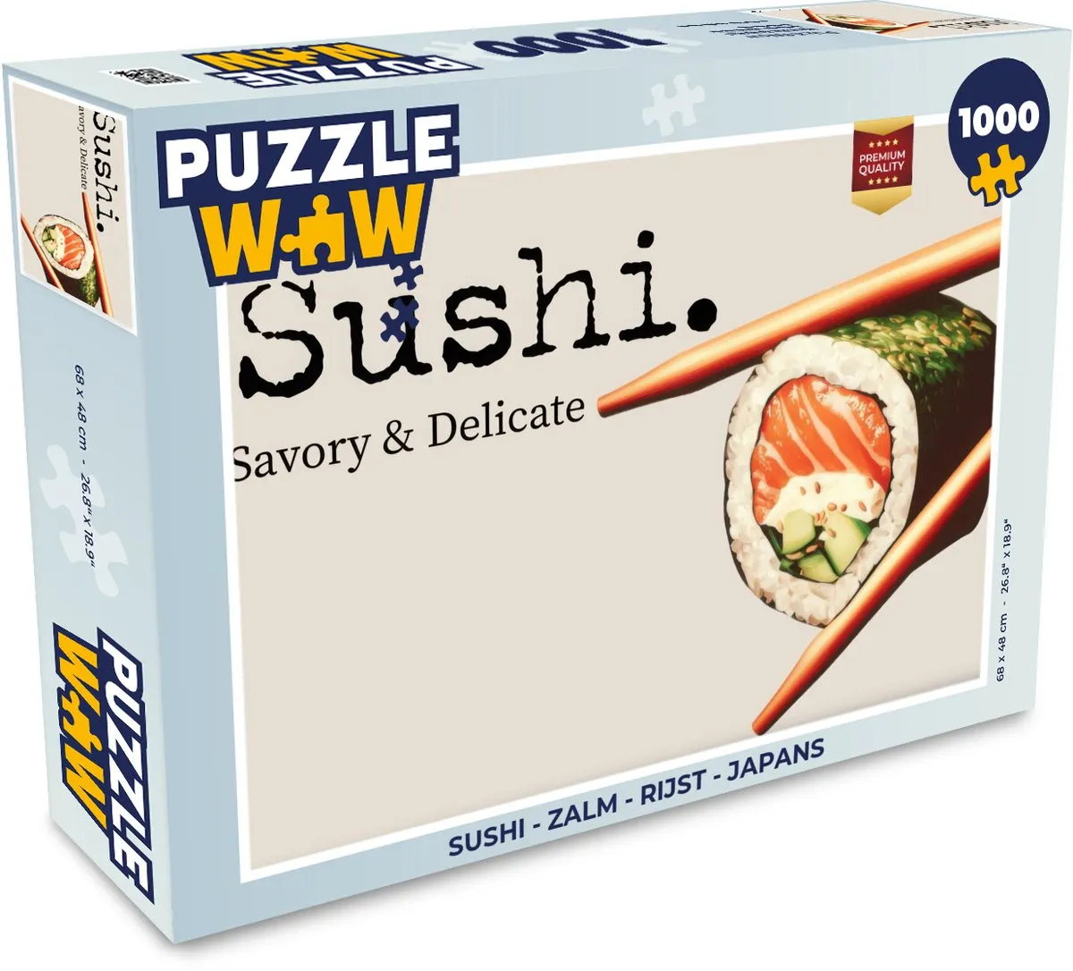 PuzzleWow Sushi Legpuzzel 1000 Stuks