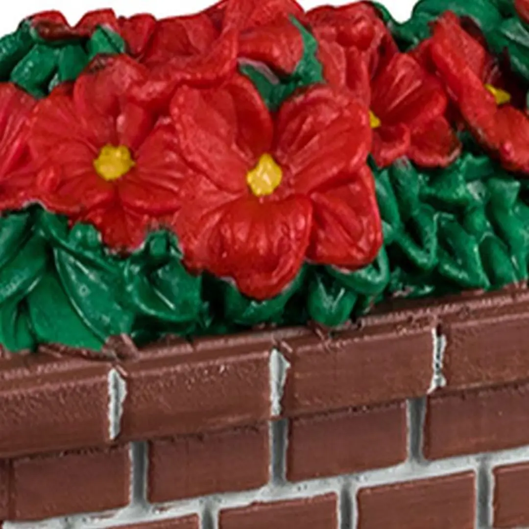 Lemax Poinsettia Planter - 1 Stuks - Meerkleurig