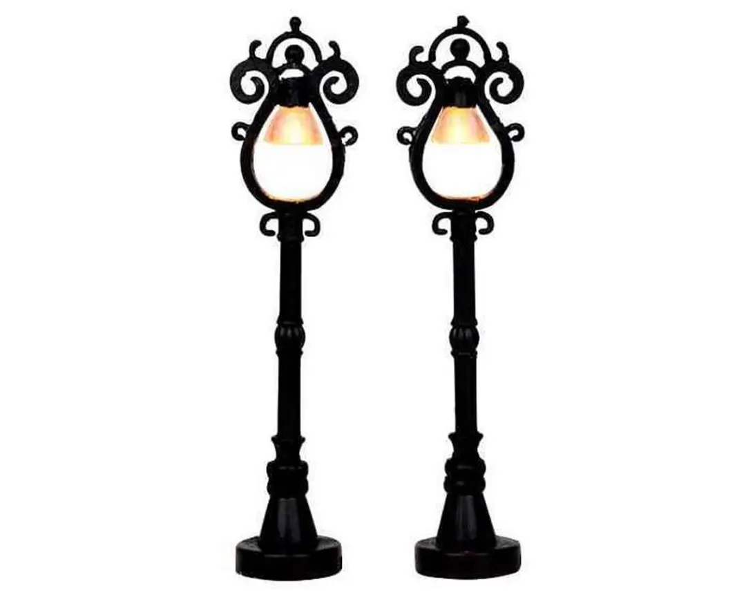 Lemax Parisian Street Lamp - Set van 2 - Meerkleurig