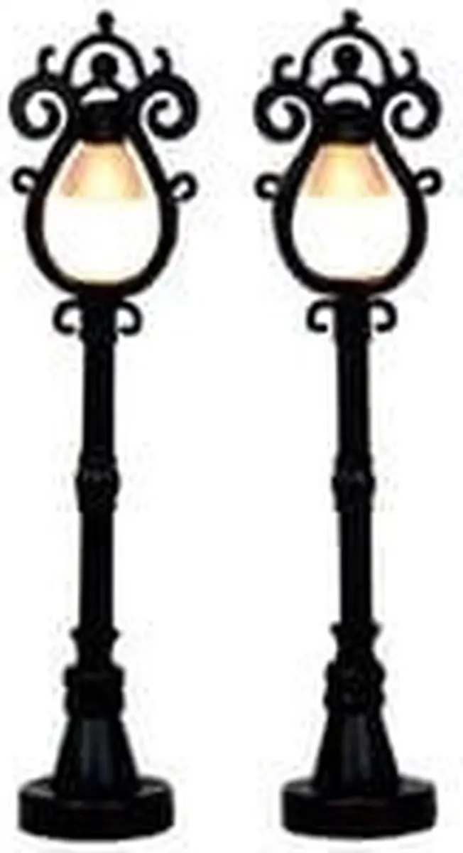 Lemax Parisian Street Lamp - Set van 2 - Meerkleurig - afbeelding 6 van 6
