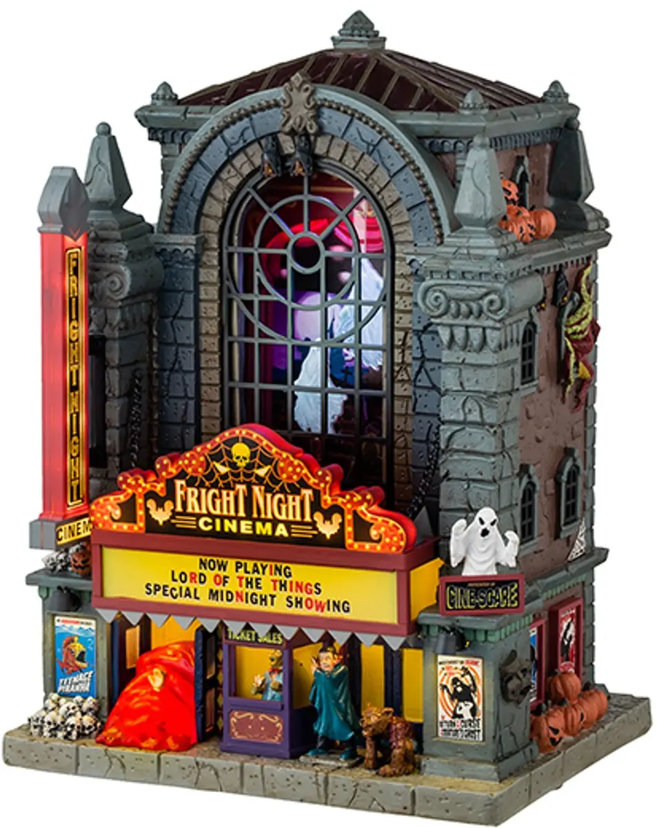 Lemax Spooky Town Fright Night Cinema 2025