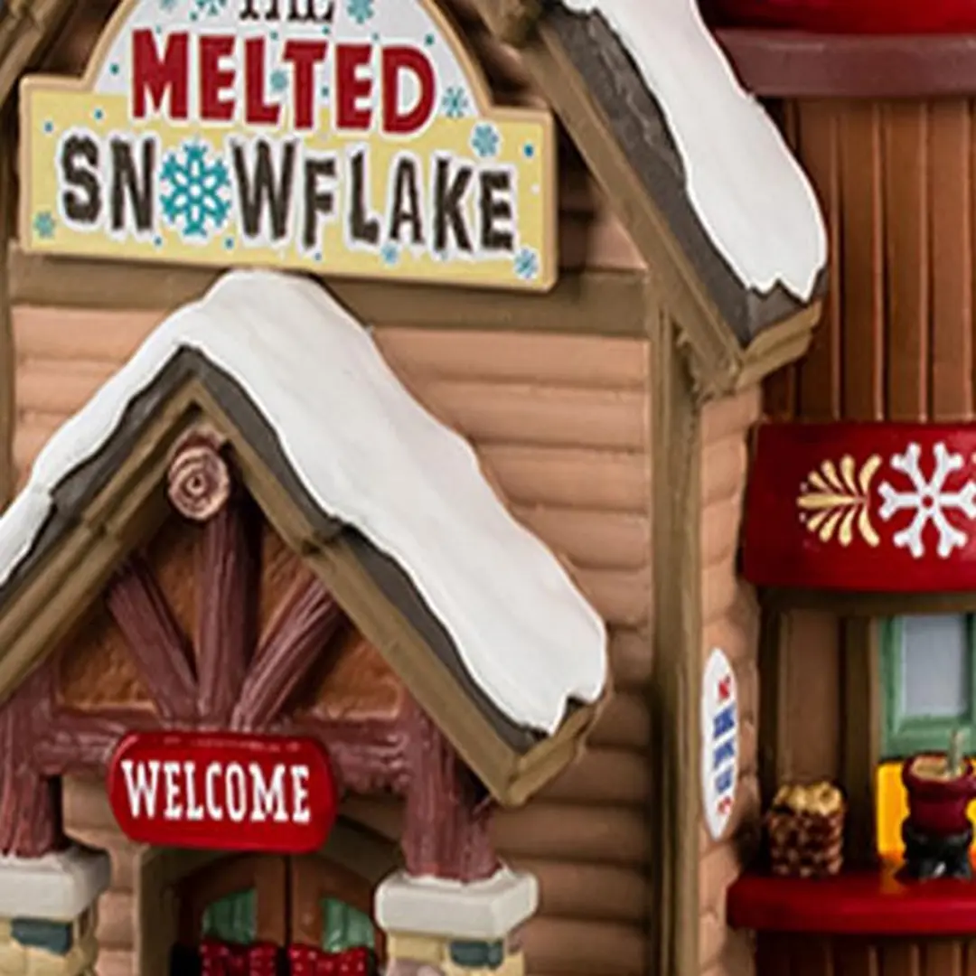 Lemax The Melted Snowflake Verlicht Gebouw - Meerkleurig