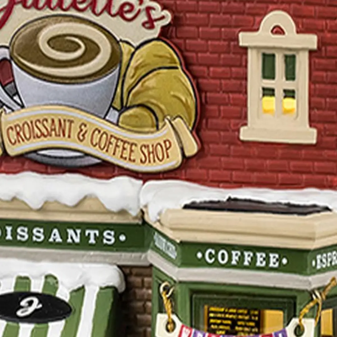 Lemax Juliette's Croissant & Coffee Shop Verlicht Gebouw - Meerkleurig