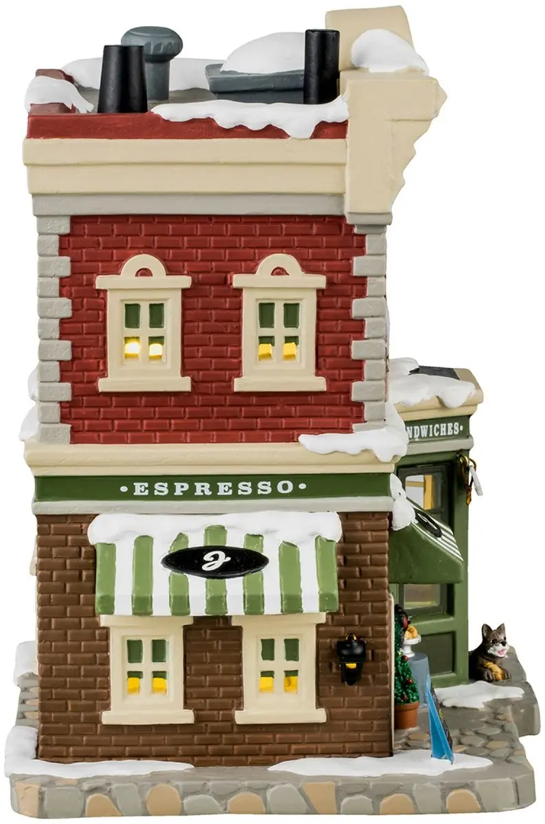 Lemax Juliette's Croissant & Coffee Shop Verlicht Gebouw - Meerkleurig
