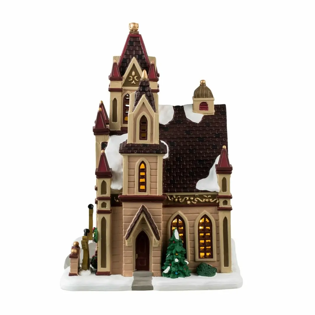 Lemax Grace Cathedral Verlicht Gebouw - Meerkleurig - afbeelding 6 van 6