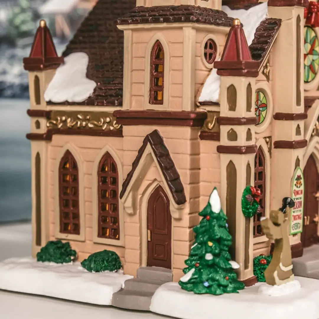 Lemax Grace Cathedral Verlicht Gebouw - Meerkleurig