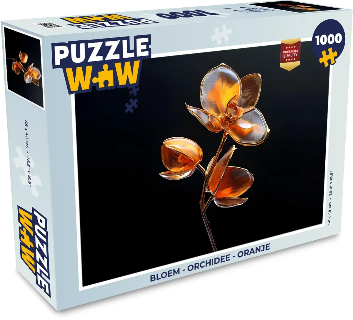 PuzzleWow Legpuzzel Bloem Orchidee 1000 Stuks
