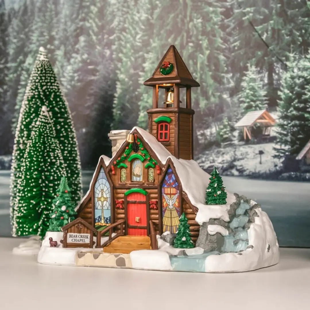 Lemax Bear Creek Chapel - 1 Stuks - Meerkleurig - afbeelding 6 van 6