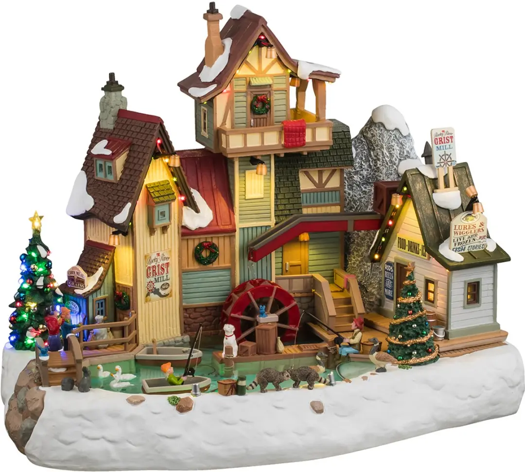 Lemax The Rocky River Grist Mill - Meerkleurig