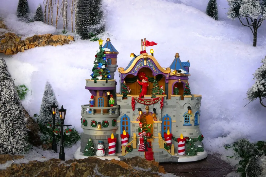 Lemax Santa's Castle Gala Verlichte Sights & Sounds - Meerkleurig