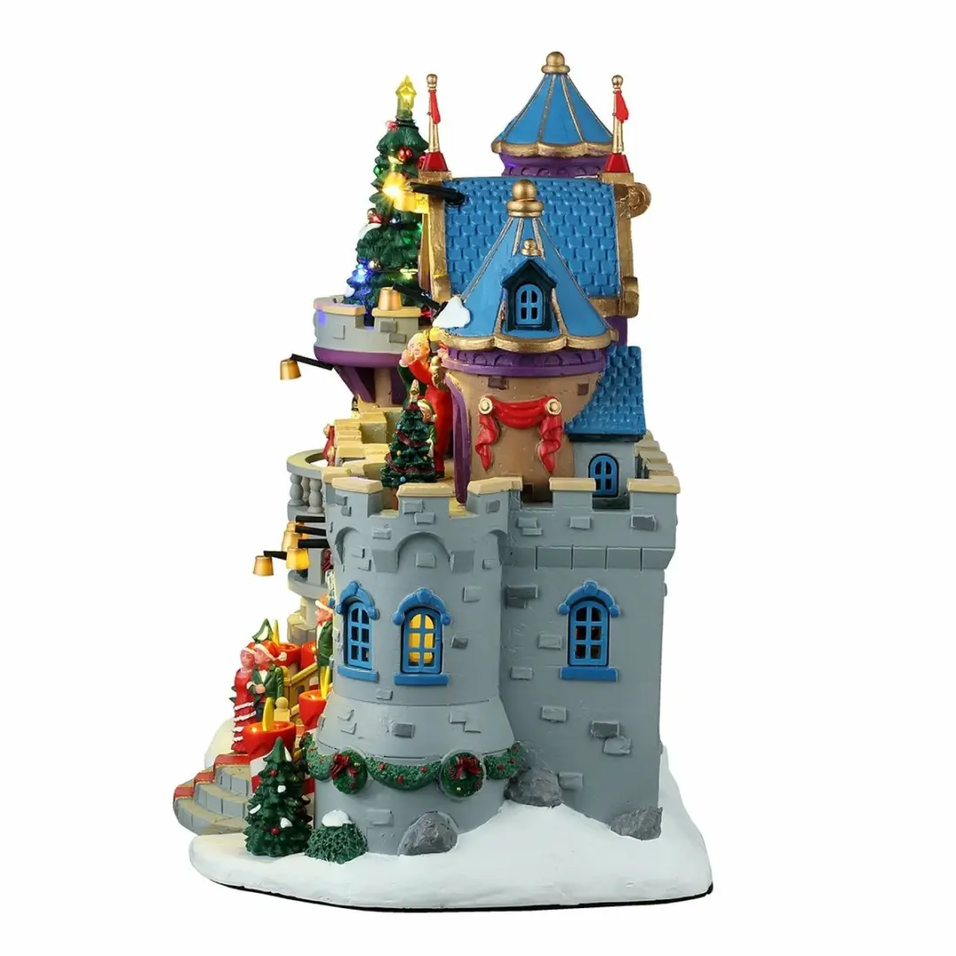 Lemax Santa's Castle Gala Verlichte Sights & Sounds - Meerkleurig