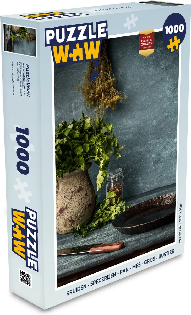 PuzzleWow Kruiden & Specerijen Legpuzzel 1000 Stuks - Multicolor