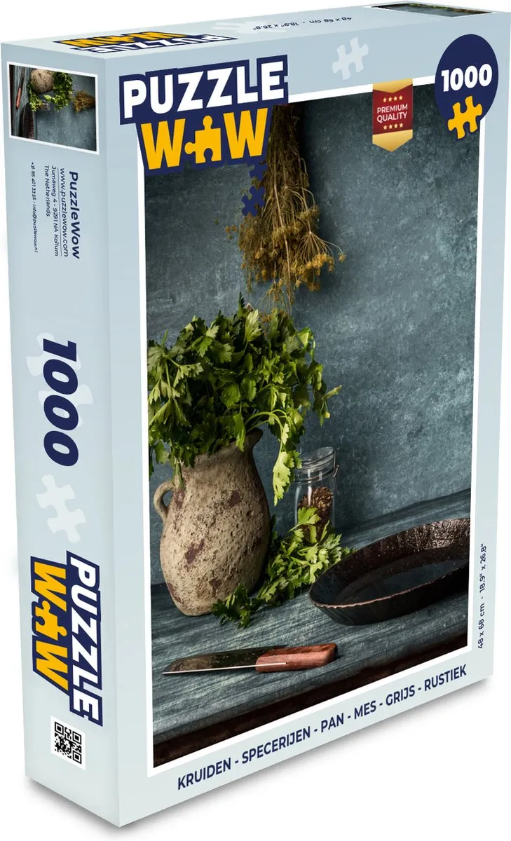 PuzzleWow Kruiden & Specerijen Legpuzzel 1000 Stuks