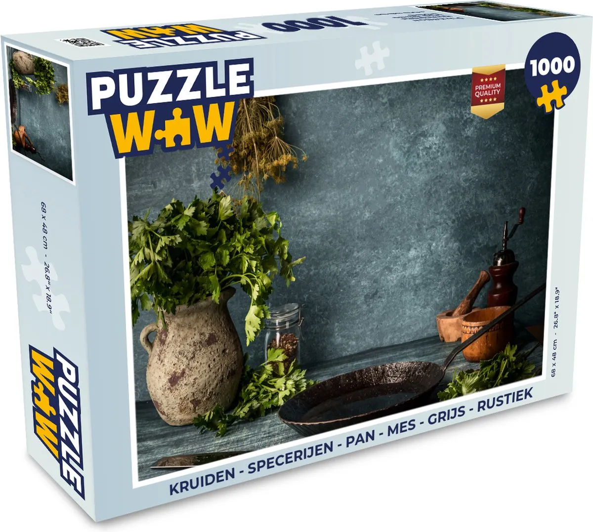 PuzzleWow Kruiden & Specerijen Legpuzzel 1000 Stuks - Multicolor