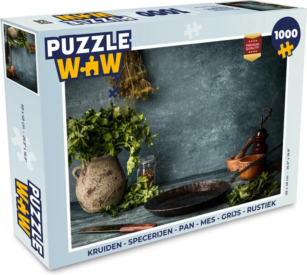 PuzzleWow Kruiden & Specerijen Legpuzzel 1000 Stuks - Multicolor