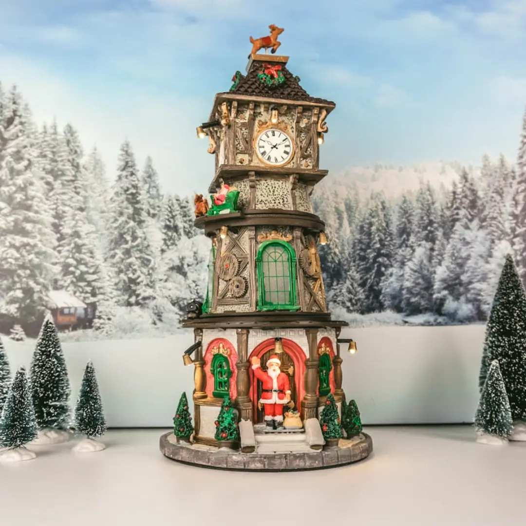 Lemax Kerstdorp Klokkentoren - met verlichting - Neutraal