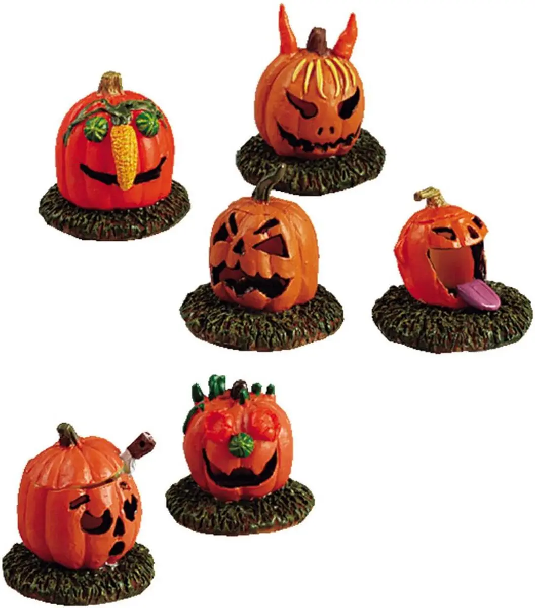 Lemax Pumpkin People Set - 6 Stuks - Meerkleurig