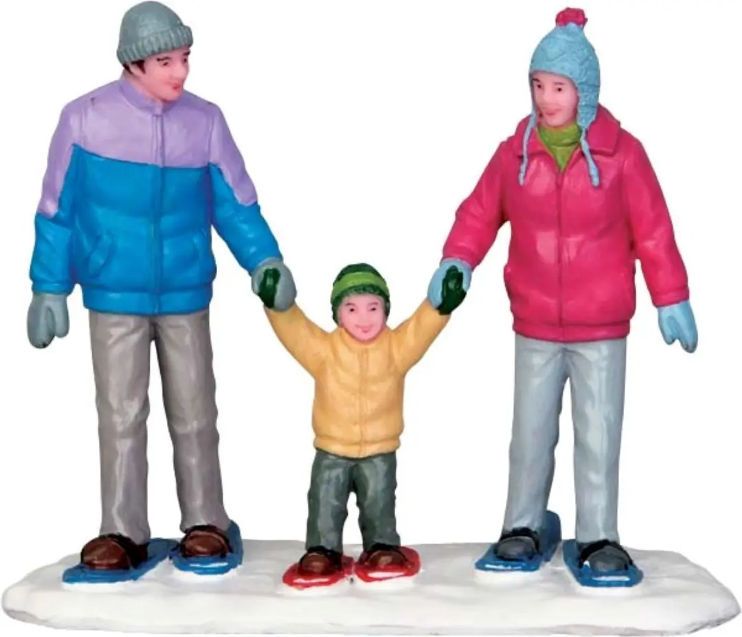 Lemax Snowshoe Family