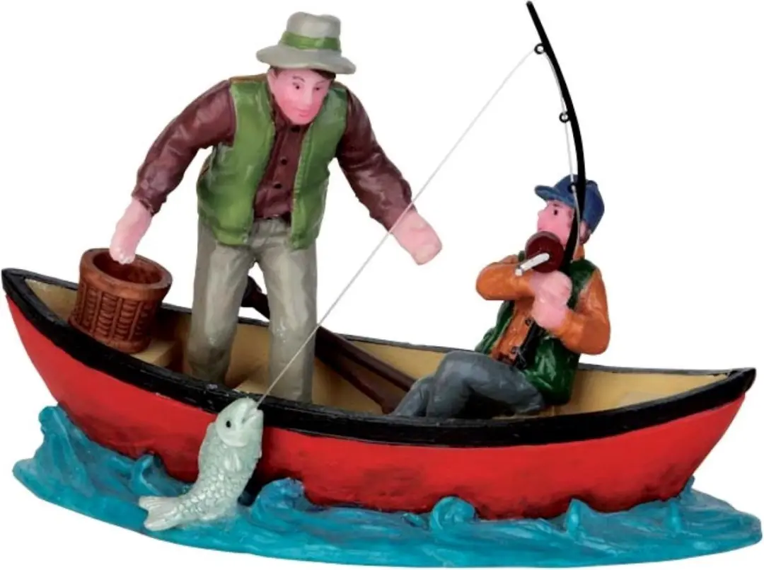 Lemax Canoe Catch Kersthuisje
