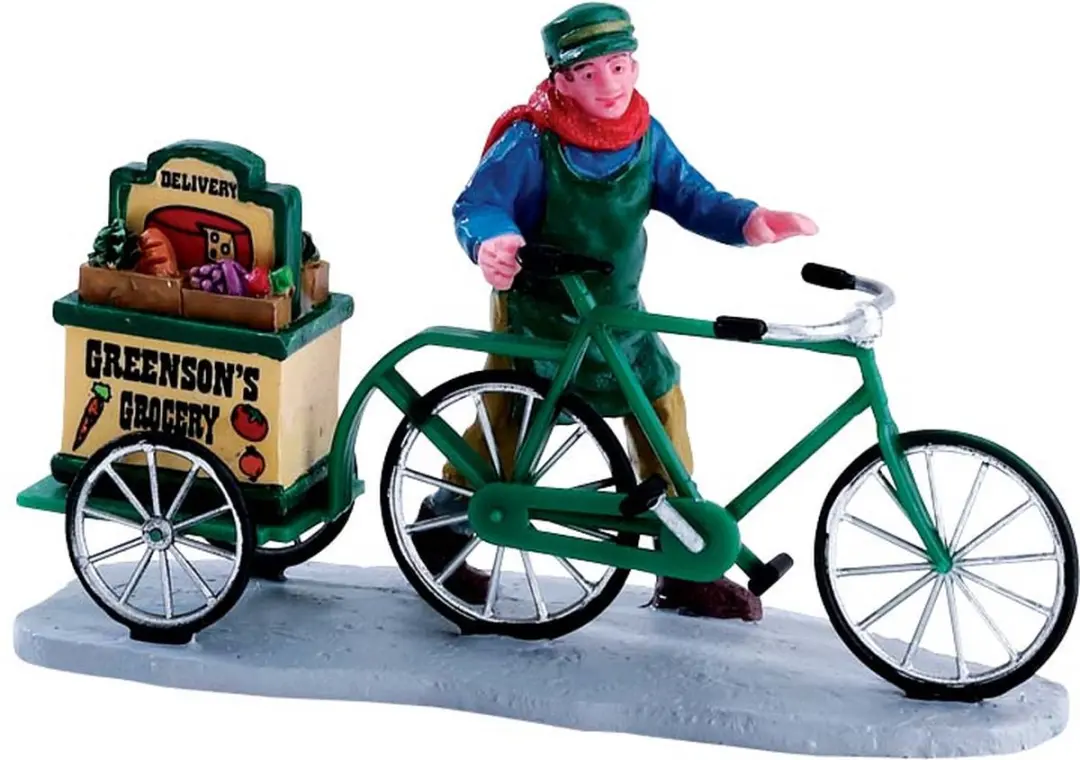 Lemax Greenson's Grocery Delivery Kersthuisjes & Kerstdorpen - Groen