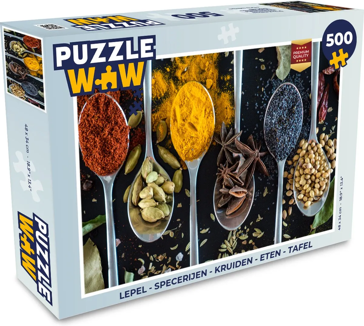 PuzzleWow Tafelpuzzel 500 Stuks Multicolor