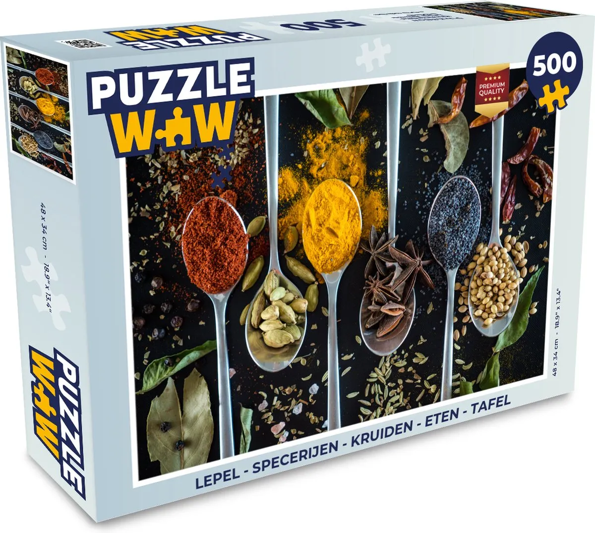 PuzzleWow Tafelpuzzel 500 Stuks Multicolor