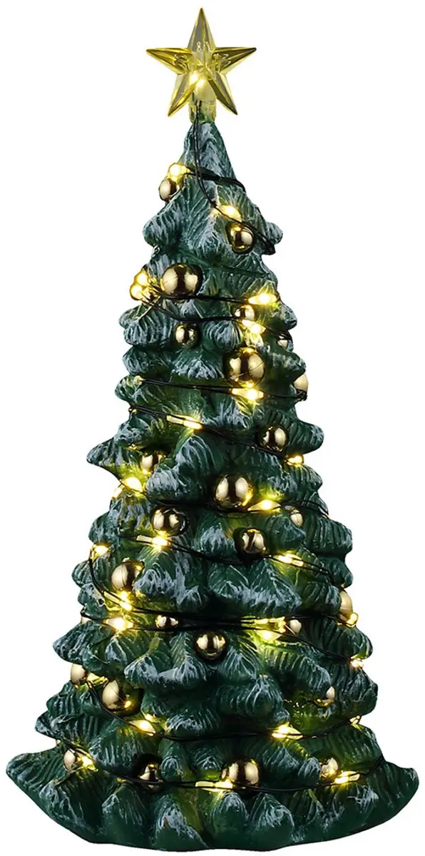 Lemax Snowy Christmas Tree Clear Light - Meerkleurig