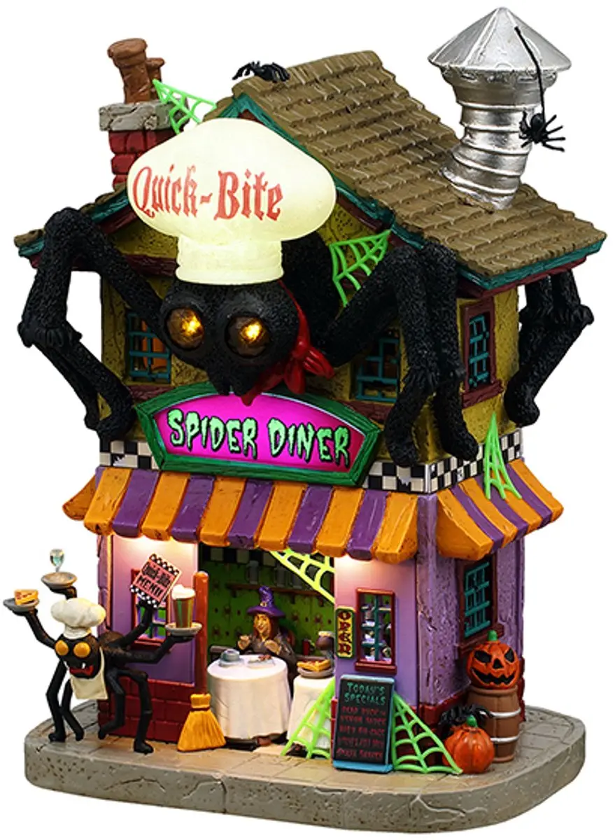 Lemax Spooky Town Quick-Bite Spider Diner