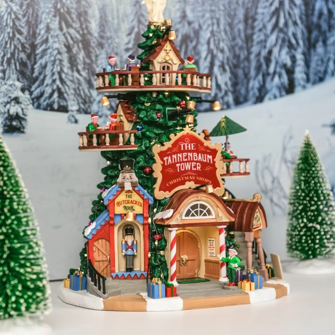 Lemax The Tannenbaum Tower Kersthuisje - Santa's Wonderland 2025 - Meerkleurig - afbeelding 6 van 6