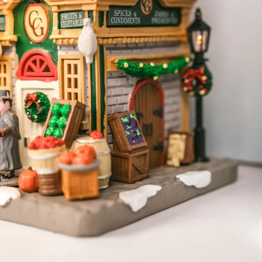 Lemax The Tannenbaum Tower Christmas Shops - Mrs. Cratchit's Shop - 4.5V