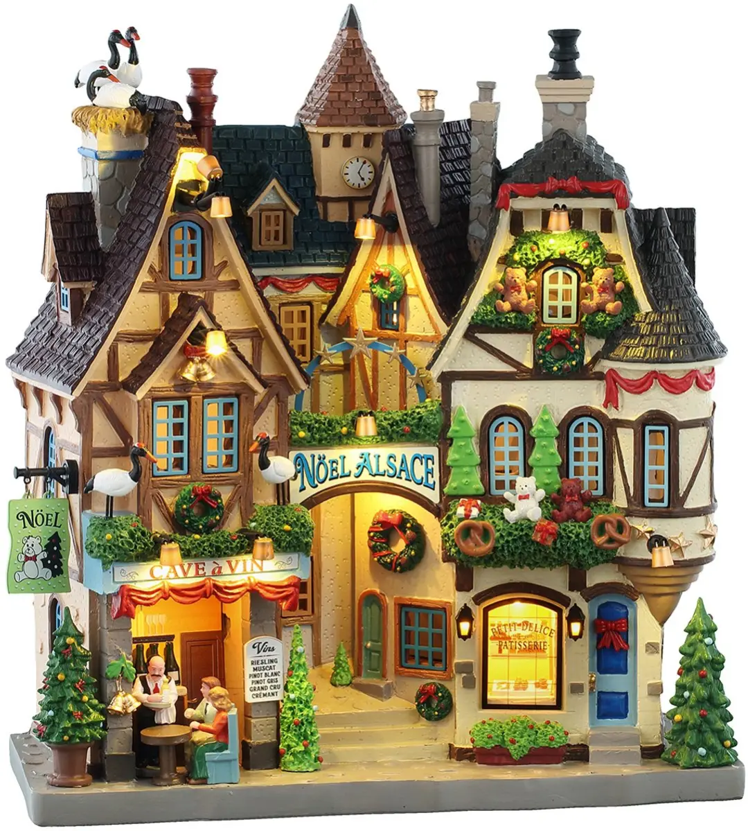 Lemax Noel Alsace Facade - Mehrfarbig