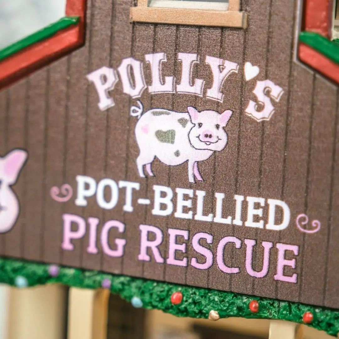 Lemax Polly's Pot-Bellied Pig Rescue - Multicolor