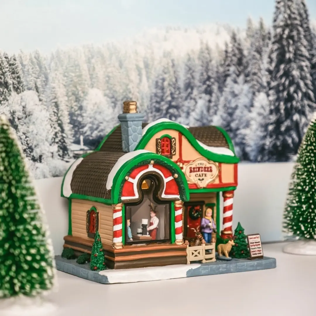 Lemax The Reindeer Cafe