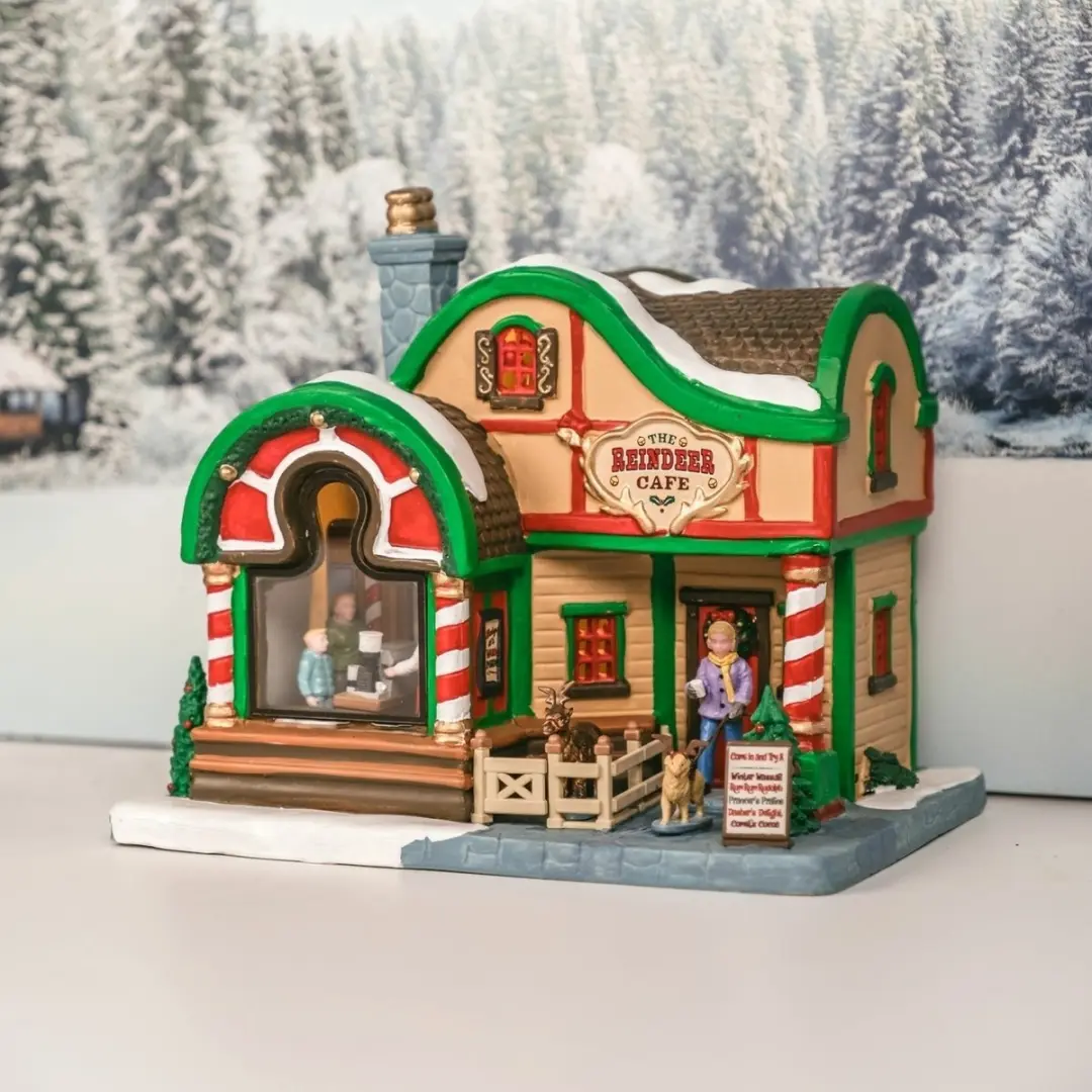 Lemax The Reindeer Cafe - Meerkleurig