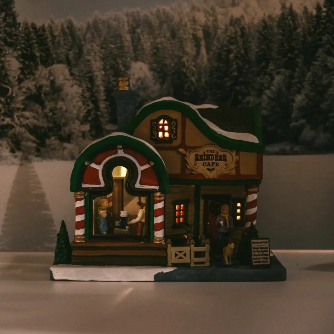 Lemax The Reindeer Cafe - Meerkleurig