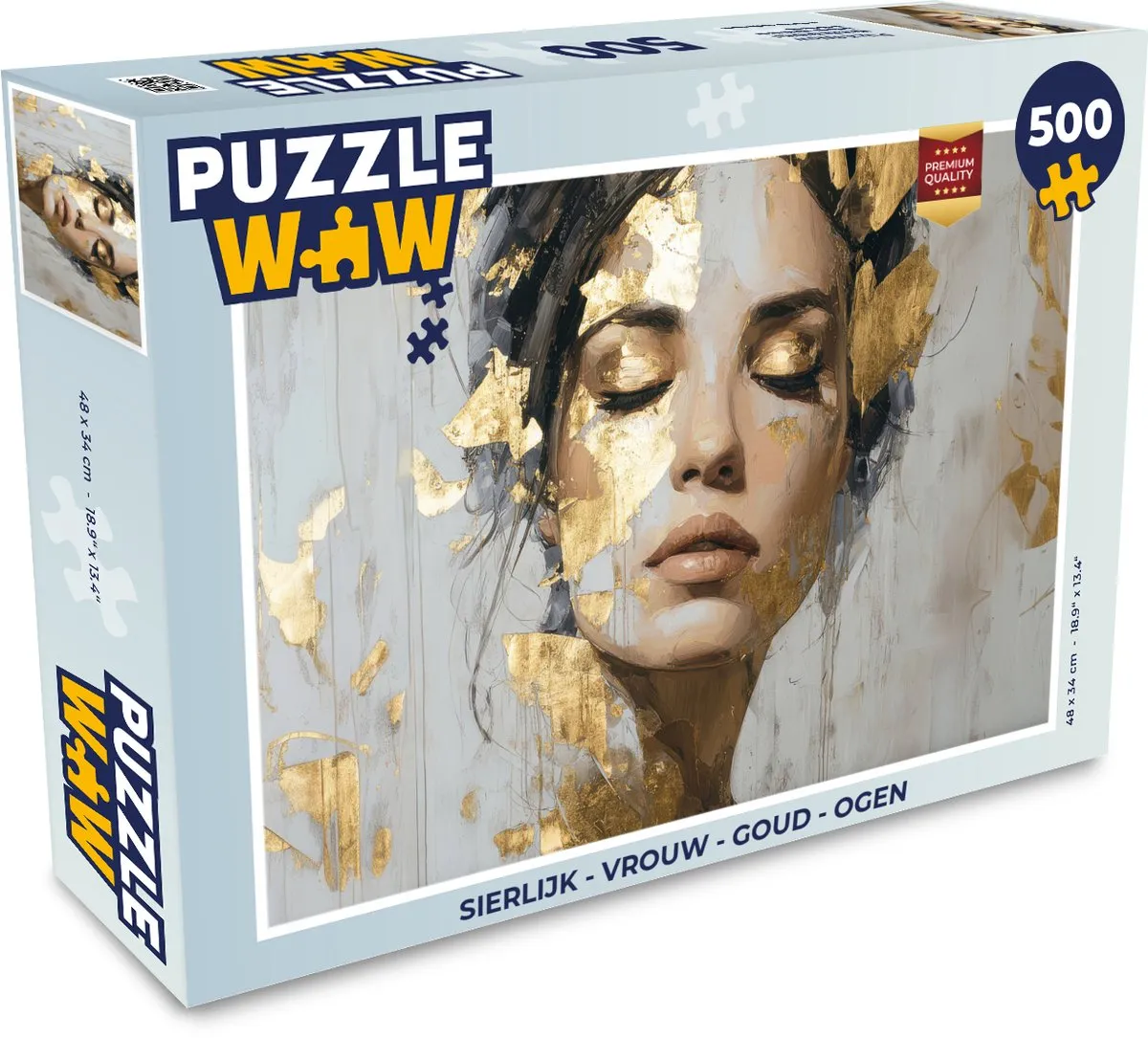 PuzzleWow Sierlijk Vrouw Legpuzzel 500 Stuks