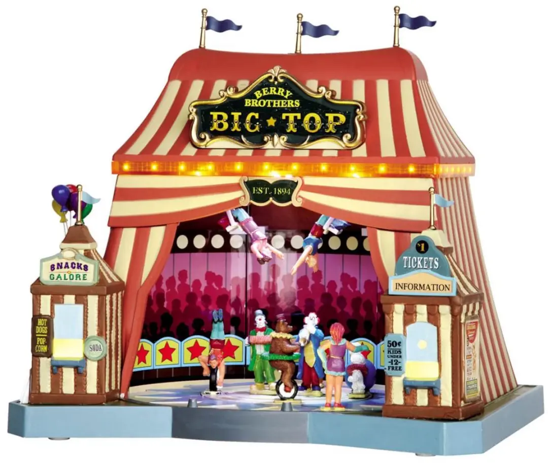 Lemax Berry Brothers Big Top Kersthuisje - Zilver